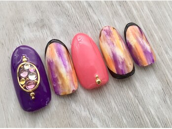 アミネイルズ(AmiNails)/縦タイダイ♪