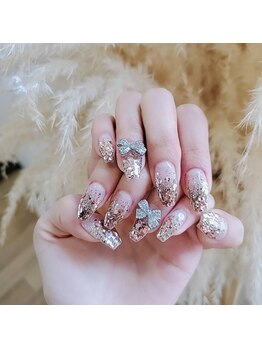 ローラネイル(Roller nail)/ジェルホロ埋め尽くし¥9500