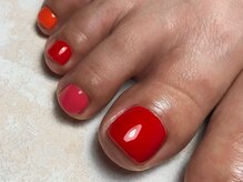 オーラリー ネイル アート メゾン(ORRERY nail art maison)/フット / ウォームカラー