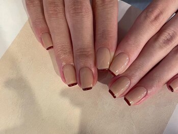 アイネイルズ 梅田店(I nails)/ナチュラル華奢ライン¥9700