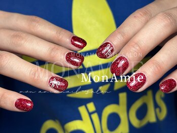 モン アミ(MON AMIE)/赤ラメワンカラー