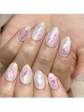 マイオティック ネイル(miotic nail)/パールカラーデザイン