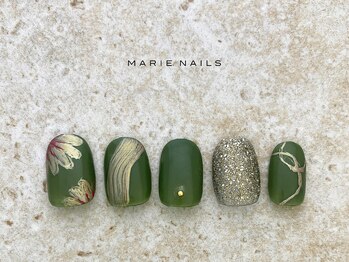 マリー ネイルズ いわきラトブ店(MARIE NAILS)/定額7,700円税込 和 1023d