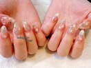 ★sheer color×hologram flower