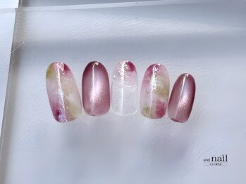 アンドラッシュ アンドネイル 本郷三丁目駅前店(and lash/and nail)/全体アート/定額華やか