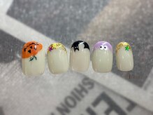 アイネイルズ 横浜EAST店(I-nails)/かぼちゃハロウィンラメフレンチ