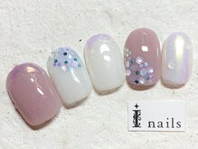アイネイルズ 新宿店(I nails)/水滴ピンク