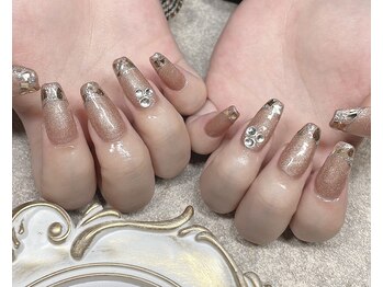 エイミーユア(Eimmy Yua)/スカルプ♪ガラスフレンチネイル