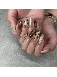 【ジェルネイル】アニマル柄