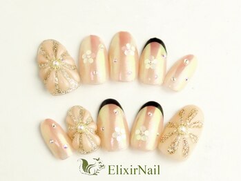 エリクサーネイル 五反田(Elixir Nail)/定額c やり放題/クーポン使用