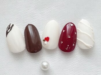 アンドエーネイル(&a.nail)/バレンタインデザイン