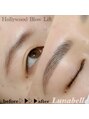 ルナベル(Lunabelle) ハリウッドブロウリフト☆毛流れを整え外人風眉毛を目指せます!