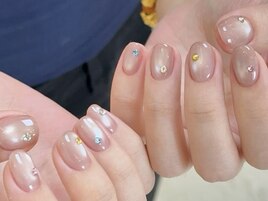 クリスマス/冬ネイル/ツイード