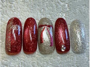 ネイルアンドアイラッシュ ネネ/マグネット リボン チェック