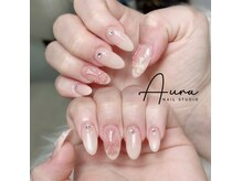オーラネイル(Aura Nail)/大人ワンホンネイル