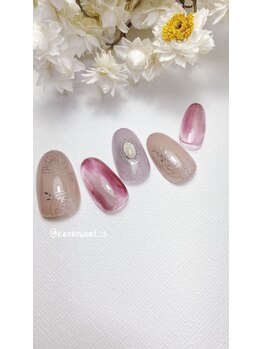 レインボーネイルズ(Rainbow nails)/ニュアンス バラ ネイル