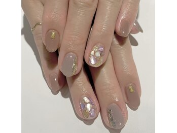 カラン 焼津店(CALIN)/ニュアンス敷き詰めネイル