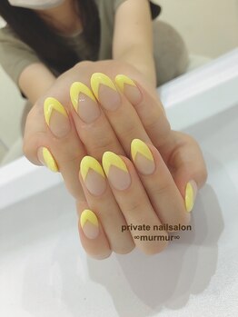 プライベート ネイルサロン マーマ(murmur)/変形フレンチ