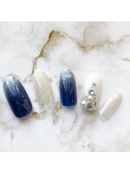 フィールネイル 天神橋店(feel nail)/マグネット/パウダー/クリスマス