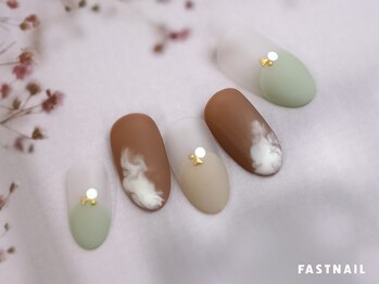 ファストネイル ロコ 志免店(FASTNAIL LOCO)/カフェラテネイル【11769】