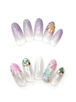 エコモマイ(e Komo mai)/８月のキャンペーンネイル☆
