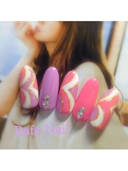 ラフズネイル(Rafs Nail)/ガーリーなプッチ柄☆