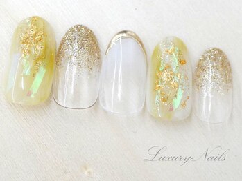ラグジュアリーネイルズ カワグチ(Luxury Nails Kawaguchi)/キラキラ*オーロラフネイル