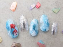 ネイルズガッシュ 蒲田西口店(NAILsGUSH)/金魚×ニュアンス