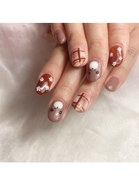 【バレンタインネイル¥9900】