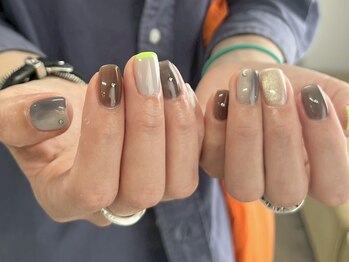 シーズネイル 横浜店(She's nail)の写真/《新規付け替えオフ無料★》リピーター多数★21時迄営業◎定額Art¥4500～☆【写真:初回オフ込¥6980】
