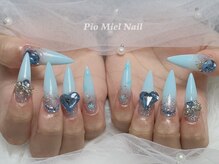 ピオミエルネイル 新宿(pio miel nail)/キラキラ氷ネイル