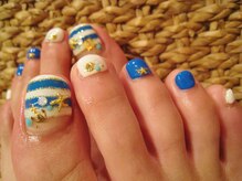 アロアロネイル(aloalo nail)/夏パーツ☆マリンボーダーNAIL
