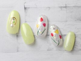 オフ込¥7500フラワーネイル