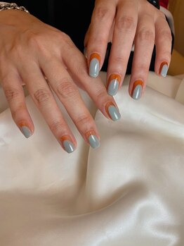 くすみカラーおしゃれツートン