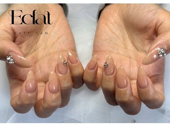 エクラ 大阪梅田(Eclat)/シンプルVカットネイル