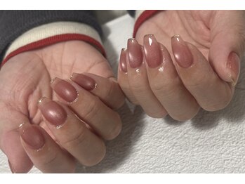 ミエル 大宮店(miel)/細フレンチミラーマグネイル