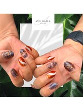 アヤネイルズ アンド アイラッシュ(AYA NAILZ.＆Eyelash)/秋のニュアンスデザイン♪