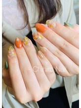 チヒロネイル/モザイク柄ステンドグラスネイル