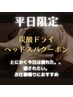 【平日限定】脳・肩・首・目の疲れをとりたい方に高濃度炭酸ヘッドスパ