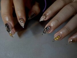 猫爪デザインネイル