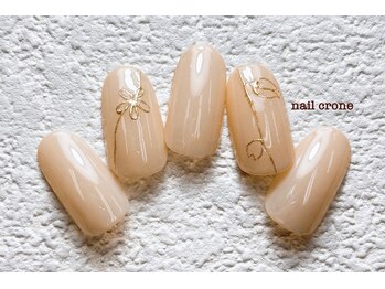 ラインフラワーネイル