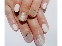カラン 焼津店(CALIN)/シンプル綺麗めネイル