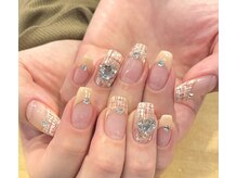 クラル 平塚店(CURAR)/キラキラツイードネイル