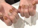 ニュアンスネイル　淡色ネイル