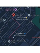 ラナン(Lanan)/駐車場からサロンまでの案内図