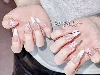 ローゼリア(Rosella)/花デザインネイル