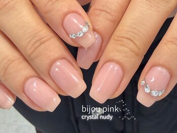 ノラネイル ウメダ(NORA nail UMEDA)/ヌーディーピンクビジュー