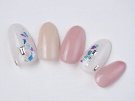 シアーピンク×シェルアート