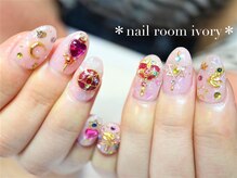 ネイルルーム アイボリー(nail room ivory)/ゆめかわセーラームーンネイル