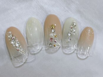 シェリーネイル(Cherie Nail)/冬のキラキラクリスマスネイル♪